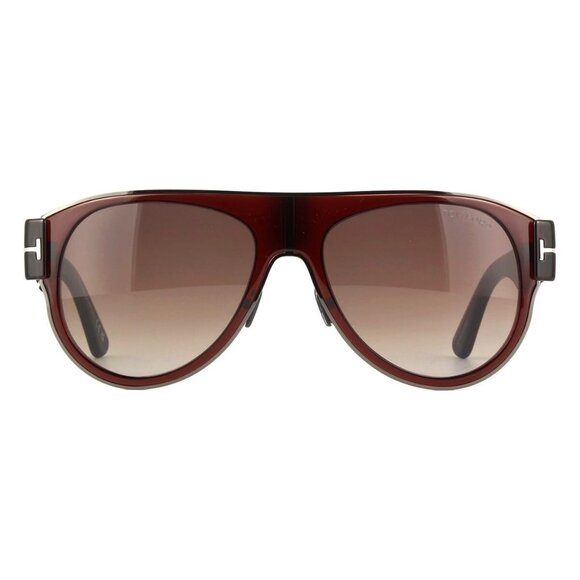 New TOM FORD Lyle-02 Brown Aviator FT1074/S 48T Sunglasses Women - Picture 2 of 4